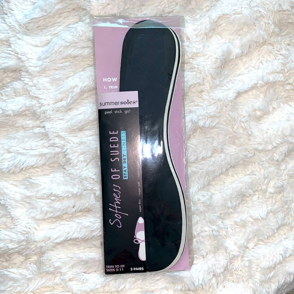 NWT Summer Soles Stay Dry Liners, 3 pack - Picture 1 of 2
